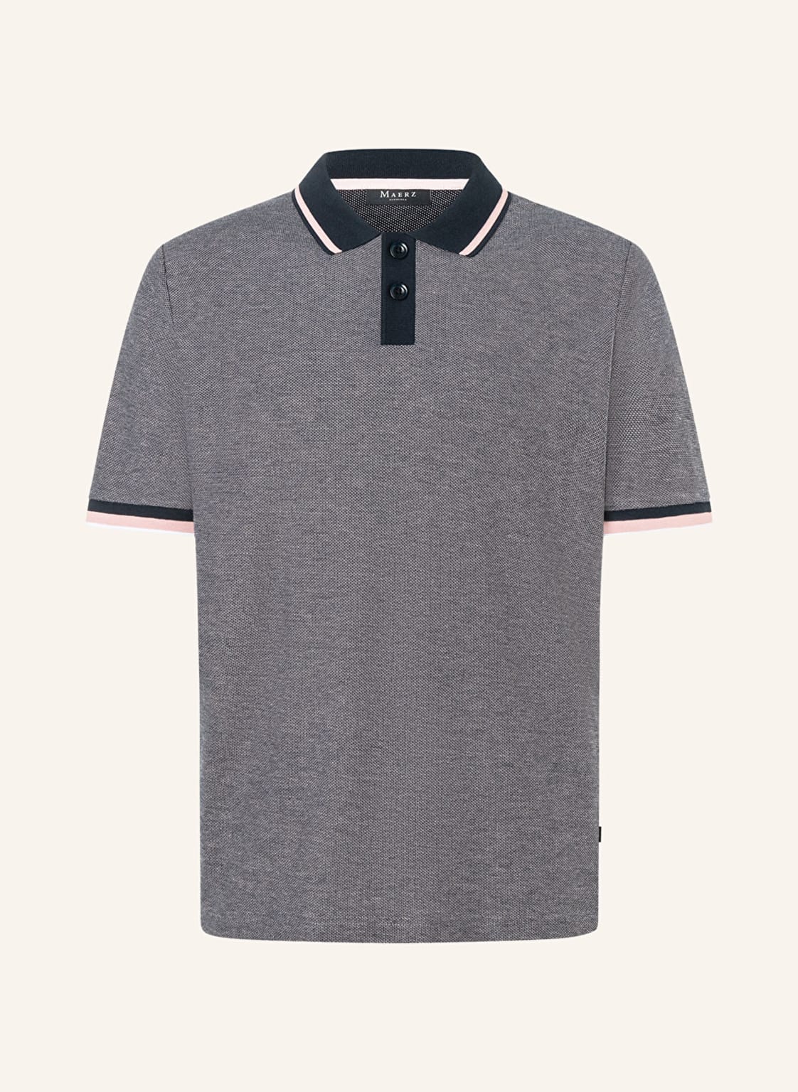 Maerz Muenchen Piqué-Poloshirt blau von maerz muenchen