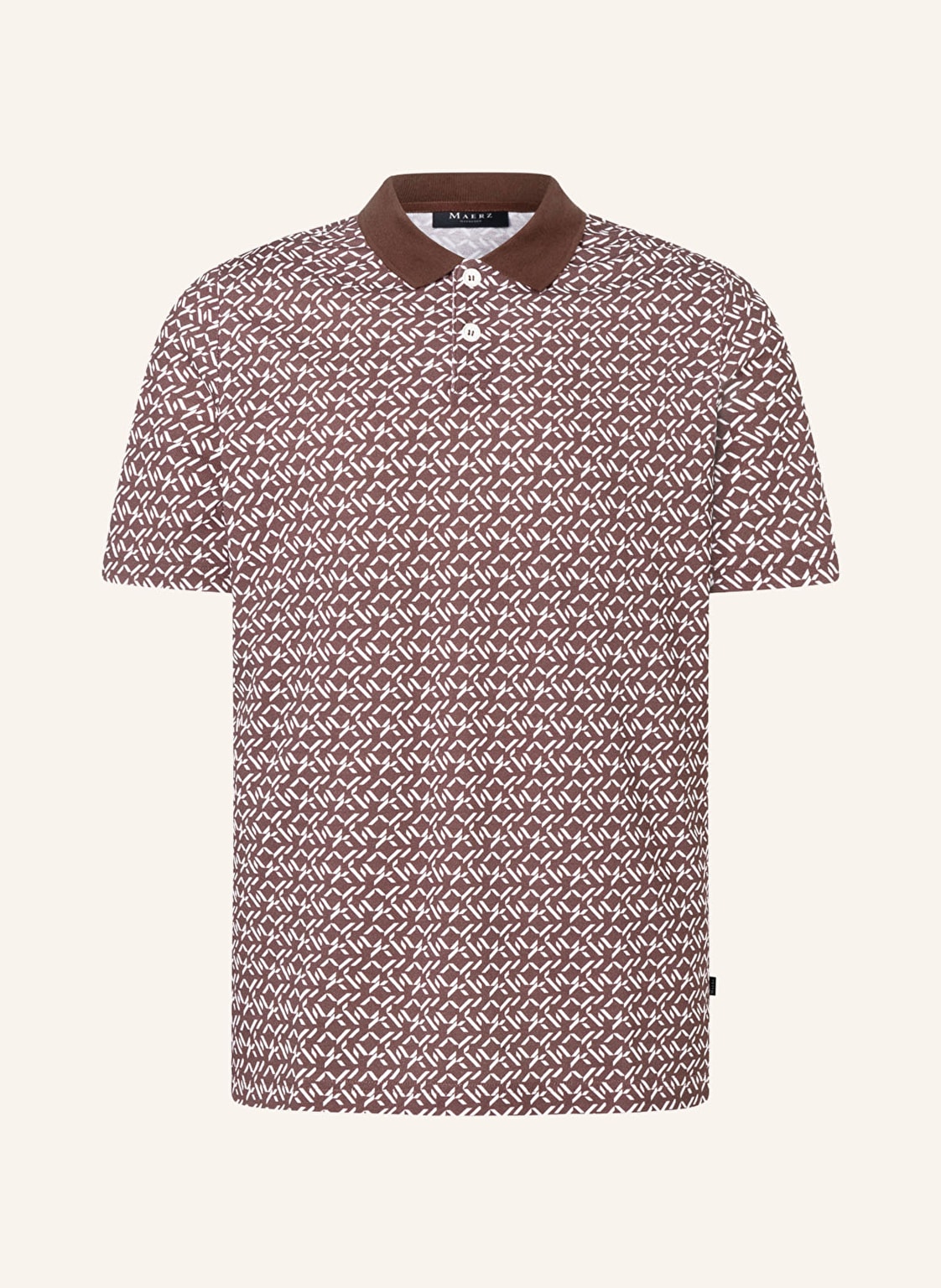 Maerz Muenchen Piqué-Poloshirt braun von maerz muenchen