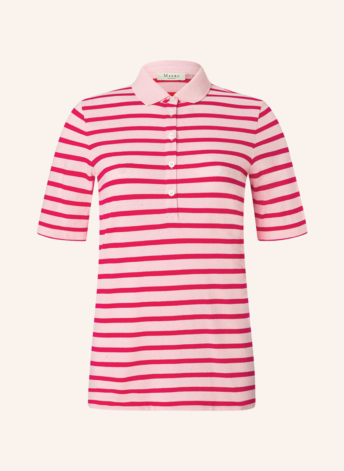 Maerz Muenchen Piqué-Poloshirt pink von maerz muenchen