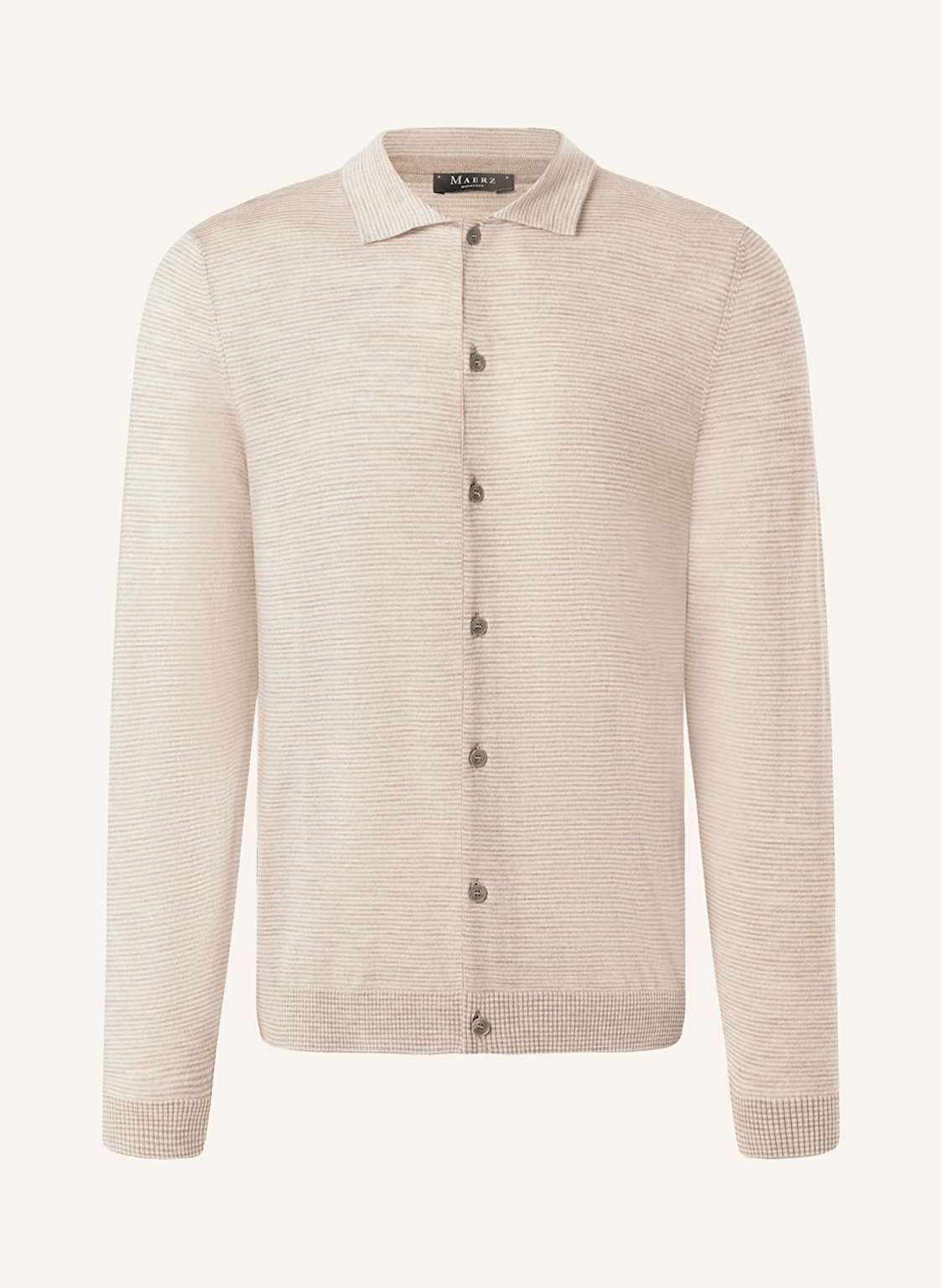Maerz Muenchen Strickhemd beige Maerz Muenchen Strickhemd beige von maerz muenchen