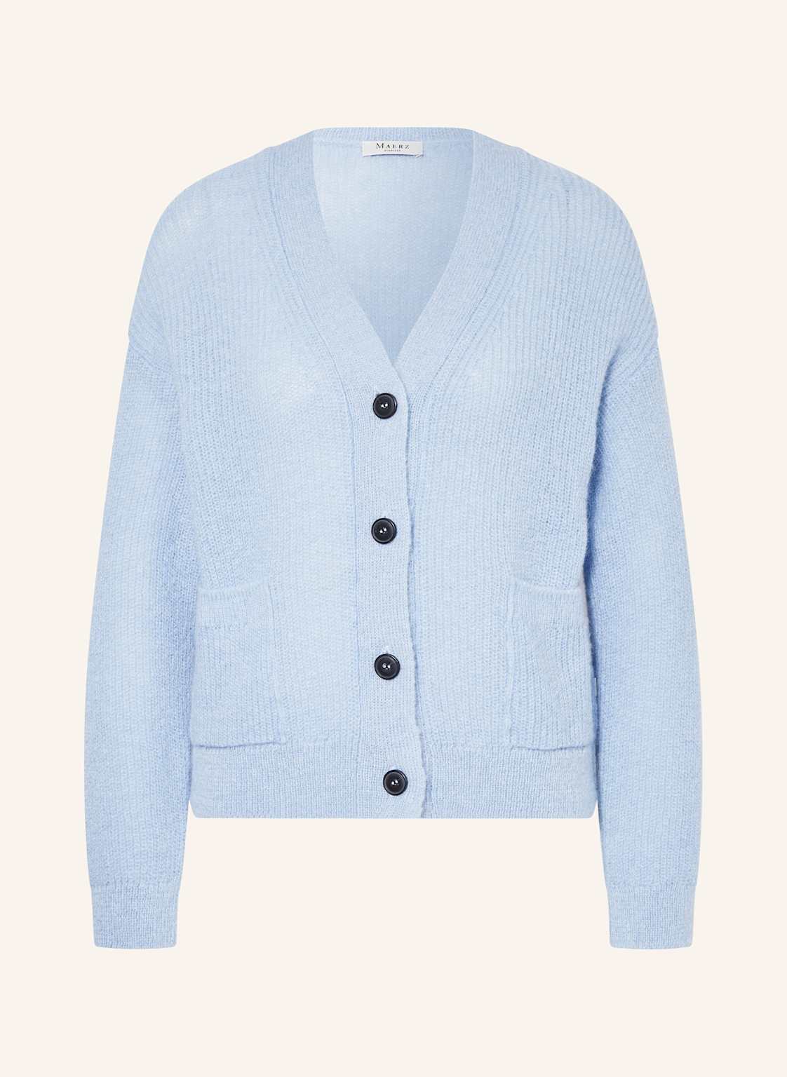 Maerz Muenchen Strickjacke Mit Alpaka blau von maerz muenchen