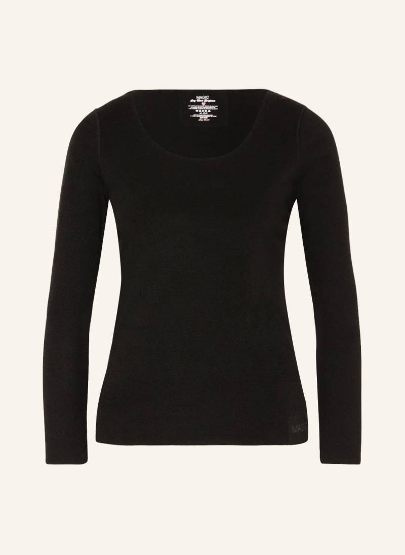 Magic Bodyfashion Longsleeve Stay Warm Aus Fleece schwarz von magic bodyfashion