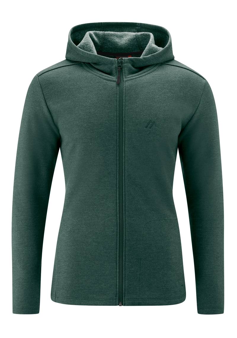 Maier Sports Fleecejacke »Ulva CX M«, Funktionale Melange-Sweatjacke mit formschöner Kapuze von maier sports