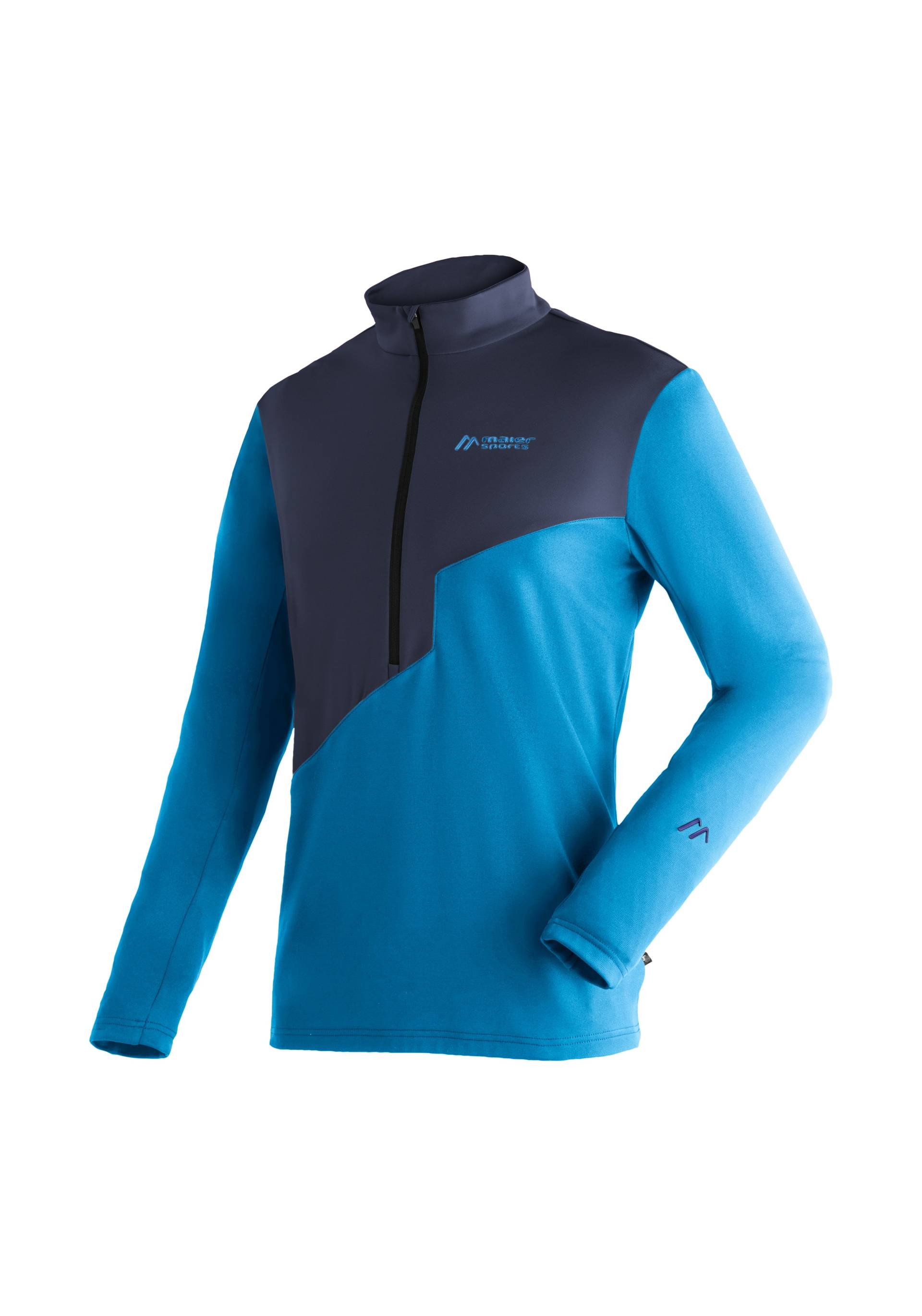 Maier Sports Fleecepullover »Astun Jersey«, Herren Midlayer, Half-Zip Fleece mit aufgerauter Innenseite von maier sports