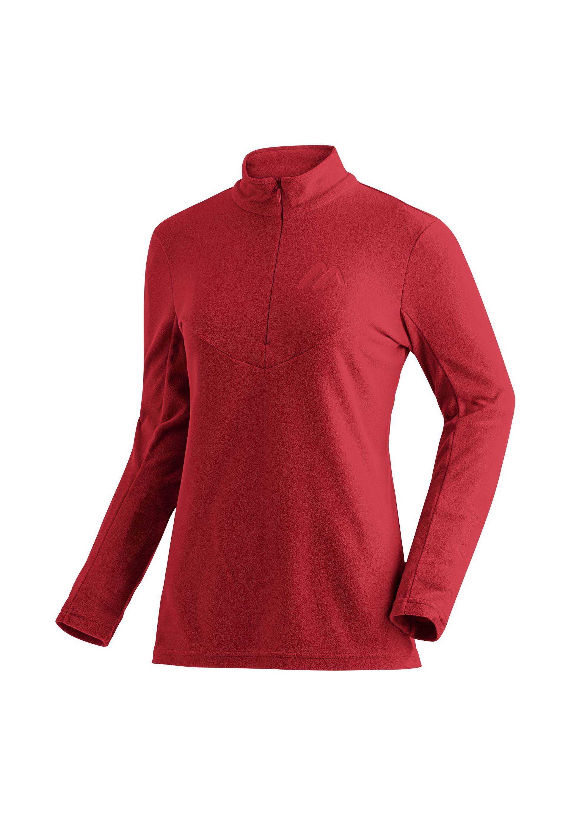 Maier Sports Fleecepullover »Denise HZ W«, Damen Midlayer, pflegeleichtes Half-Zip Fleece von maier sports