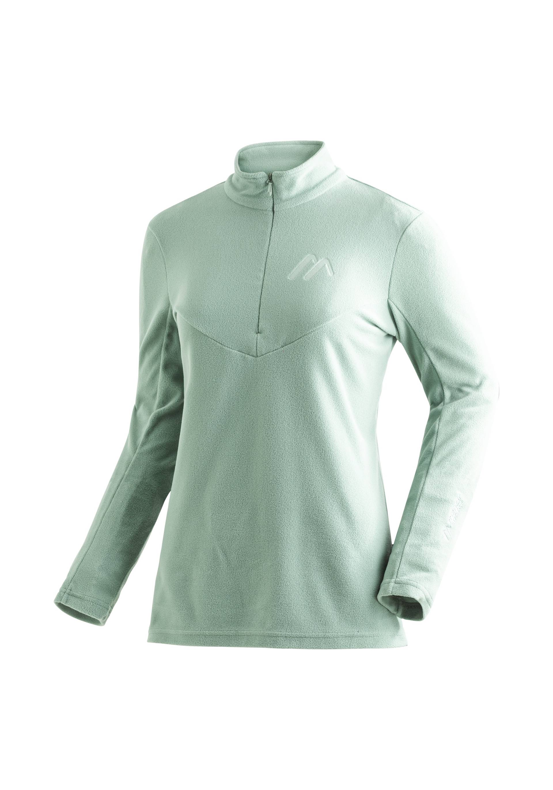 Maier Sports Fleecepullover »Denise HZ W«, Damen Midlayer, pflegeleichtes Half-Zip Fleece von maier sports