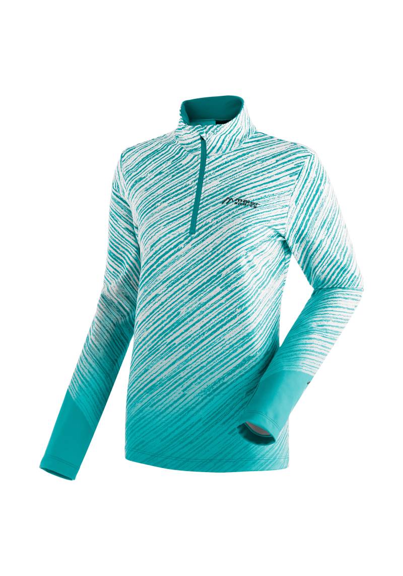 Maier Sports Funktionsshirt »Choralpe W«, Sportlicher Midlayer mit auffälligem Sublimationsdruck von maier sports