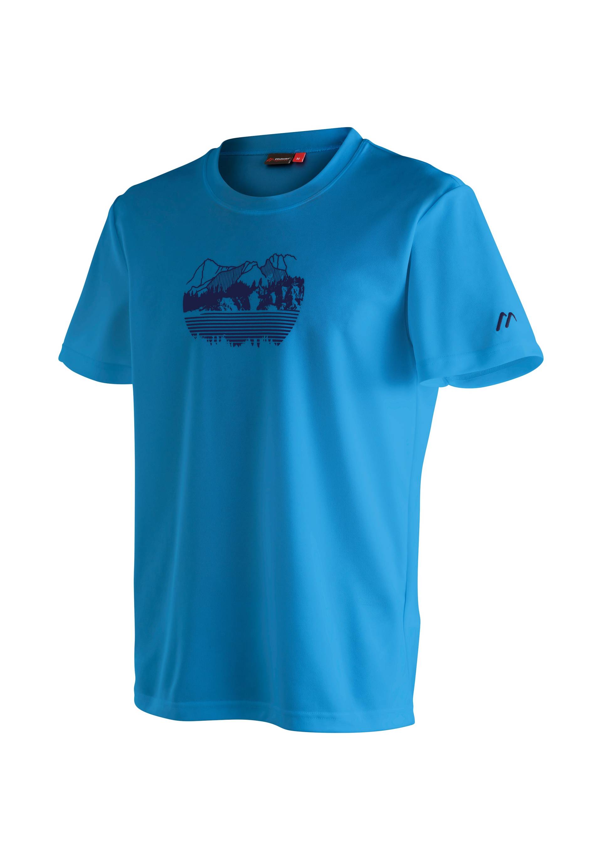 Maier Sports Funktionsshirt »Walter Print«, Funktionales, komfortables T-Shirt mit idealer Passform von maier sports