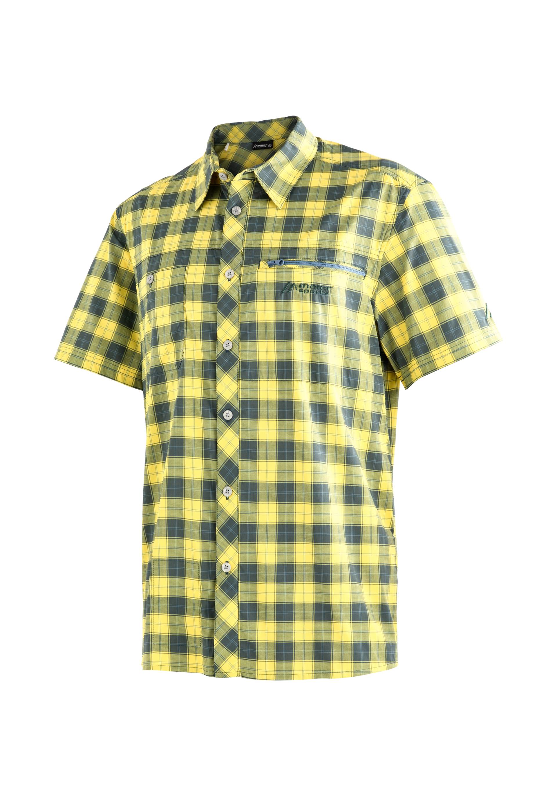 Maier Sports Outdoorhemd »Kasen S/S M«, kurzarm Herrenhemd, atmungsaktives Wanderhemd, Karohemd von maier sports