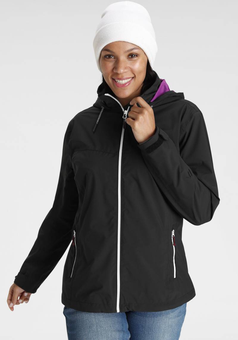 Maier Sports Outdoorjacke, mit Kapuze, Wasserdichte Übergangsjacke, auch in grossen Grössen erhältlich von maier sports