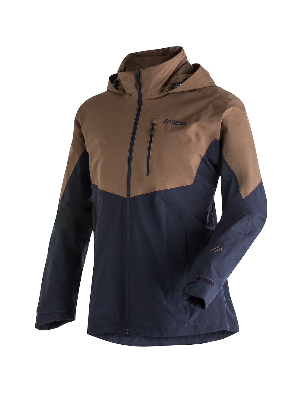 Maier Sports Outdoorjacke »Halny rec M«, Herren Funktionsjacke, wasserdichte Regenjacke mit Kapuze, Wanderjacke von maier sports