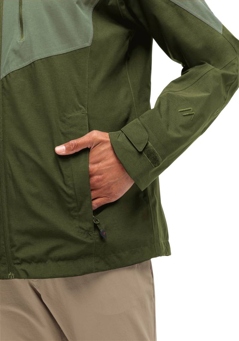 Maier Sports Outdoorjacke »Halny rec M«, Herren Funktionsjacke, wasserdichte Regenjacke mit Kapuze, Wanderjacke von maier sports