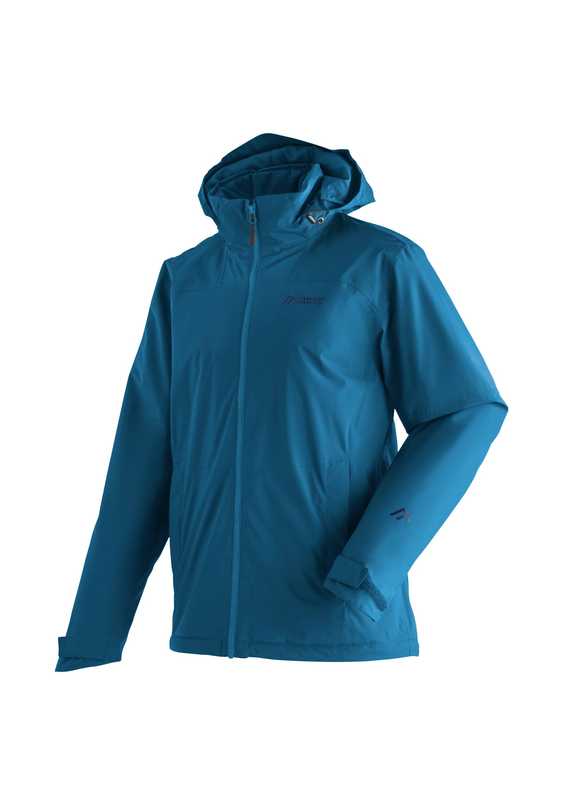 Maier Sports Outdoorjacke »Metor Therm Rec M«, Herren Wanderjacke, atmungsaktiv und wasserdicht, wattierte Regenjacke mit Kapuze von maier sports