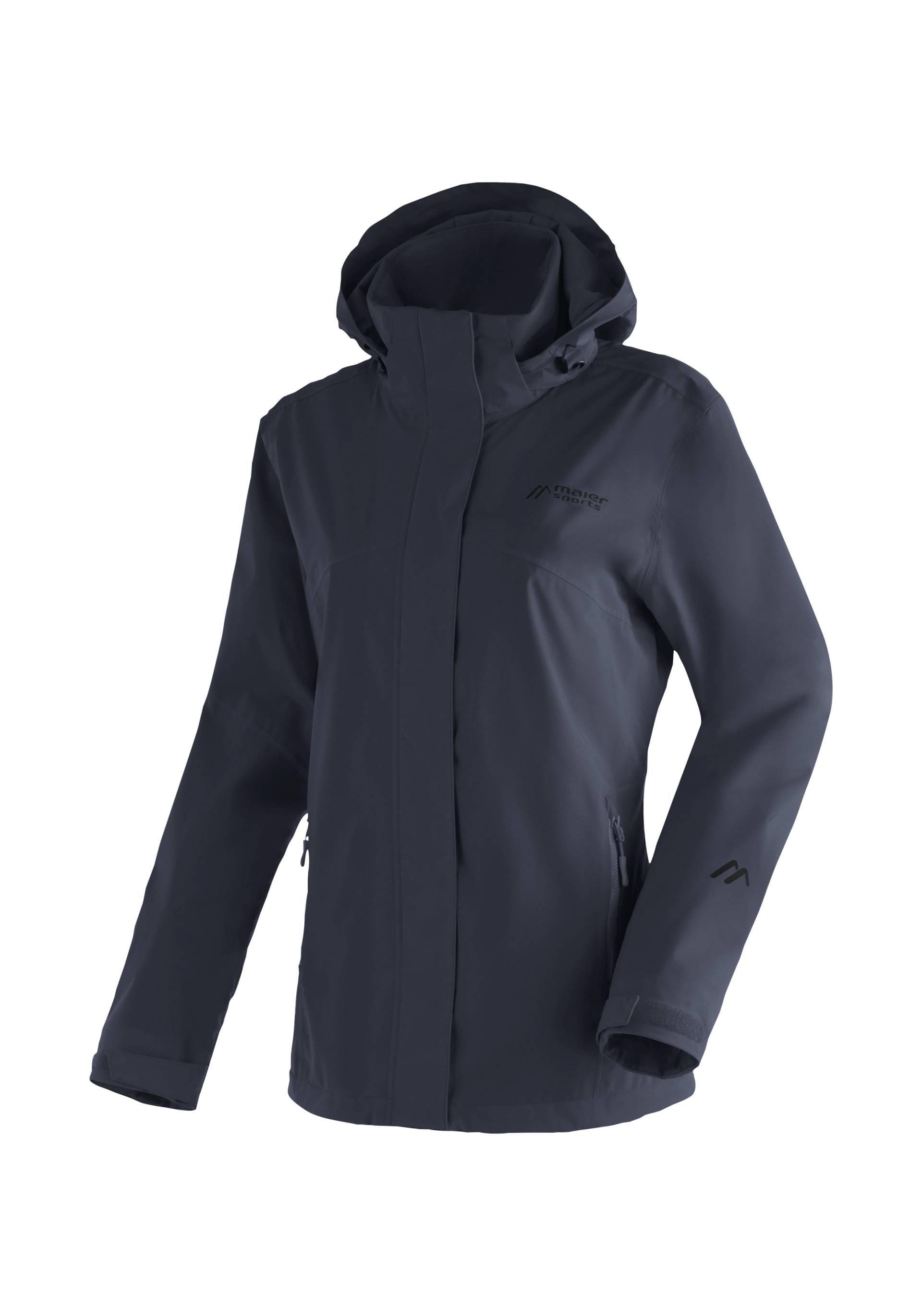 Maier Sports Outdoorjacke »Metor rec W«, Damen Regenjacke wasserdicht mit Kapuze, 2 Taschen aussen, Innentasche Maier Sports Outdoorjacke »Metor rec W«, Damen Regenjacke wasserdicht mit Kapuze, 2 Taschen aussen, Innentasche von maier sports