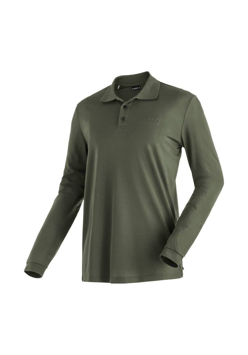 Maier Sports Poloshirt »Ulrich L/S«, Herren Funktionsshirt, langarm Freizeitshirt mit Hemdkragen, Reg. Fit von maier sports