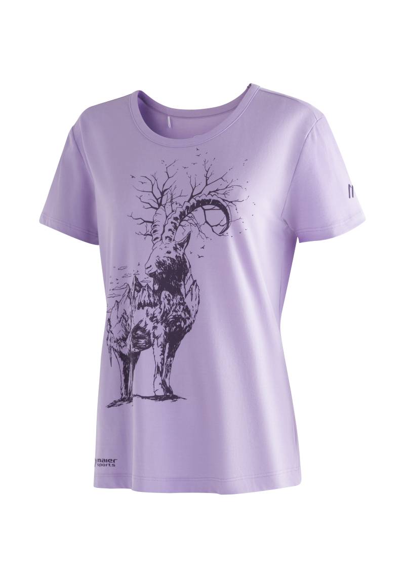 Maier Sports T-Shirt »Burgeis 26 W«, Damen Kurzarmshirt mit Print für Wandern und Freizeit von maier sports