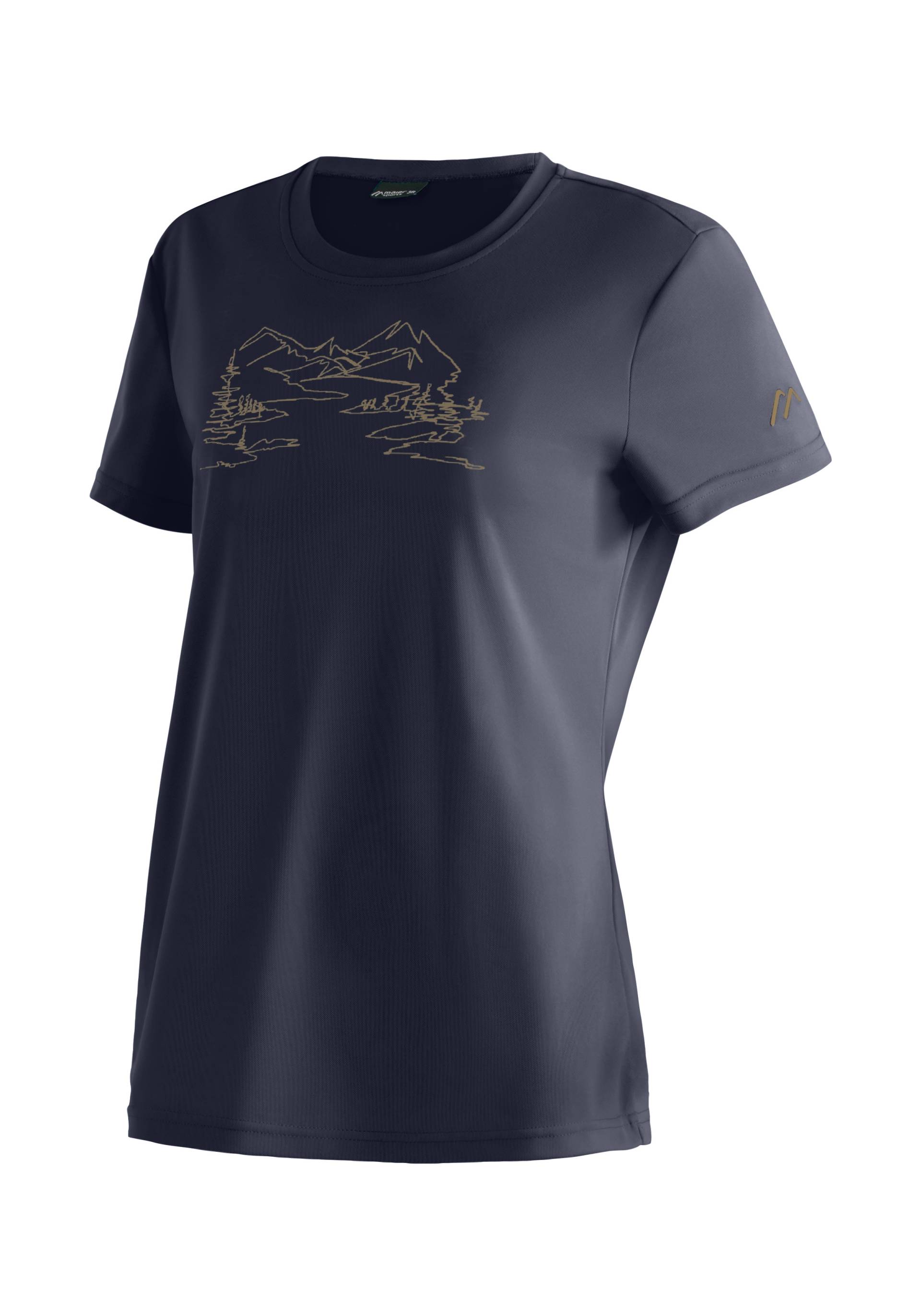 Maier Sports T-Shirt »Wilma Print«, Damen Funktionsshirt, Freizeitshirt mit Aufdruck, Regular Fit von maier sports