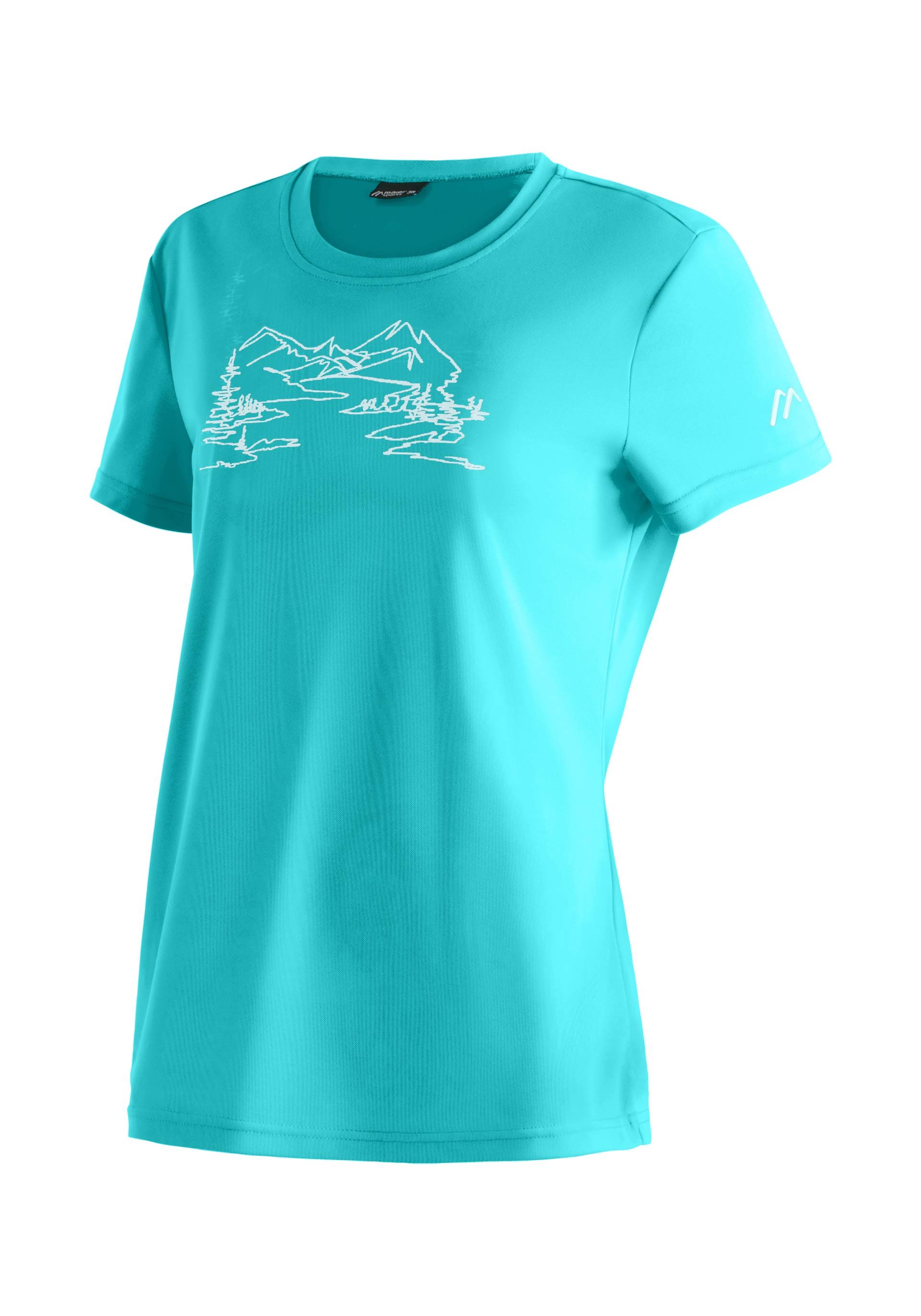 Maier Sports T-Shirt »Wilma Print«, Damen Funktionsshirt, Freizeitshirt mit Aufdruck, Regular Fit von maier sports