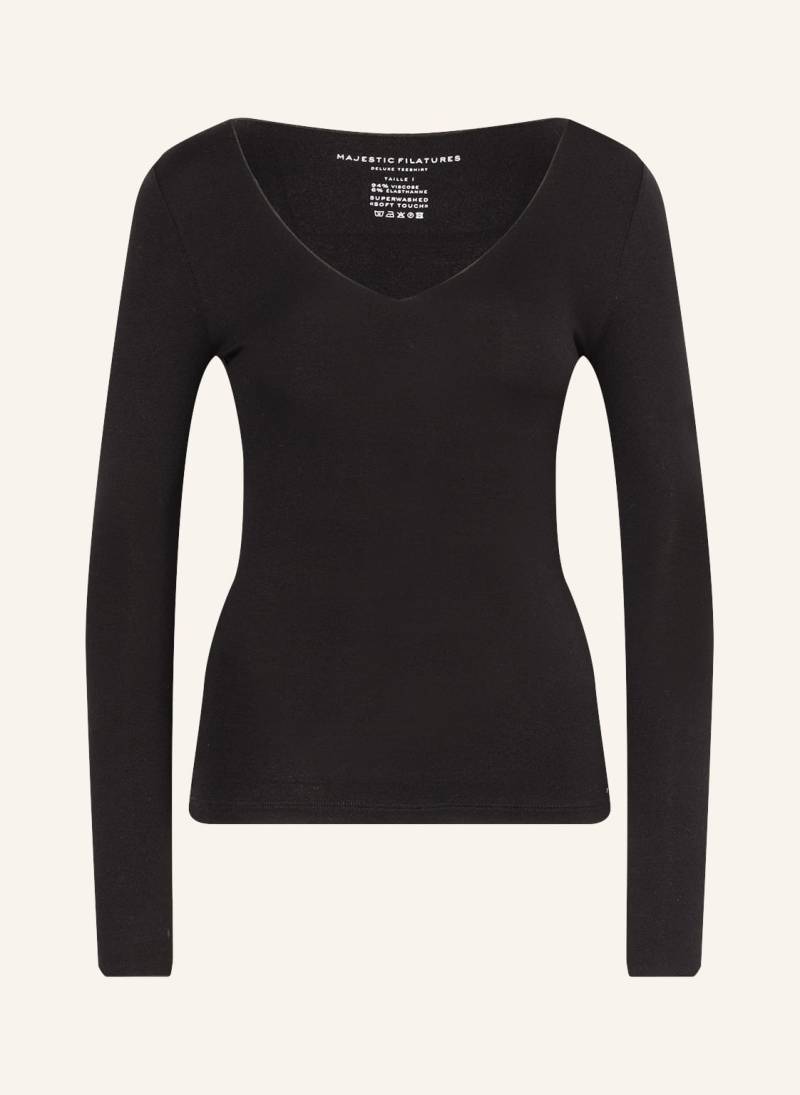 Majestic Filatures Longsleeve schwarz von majestic filatures