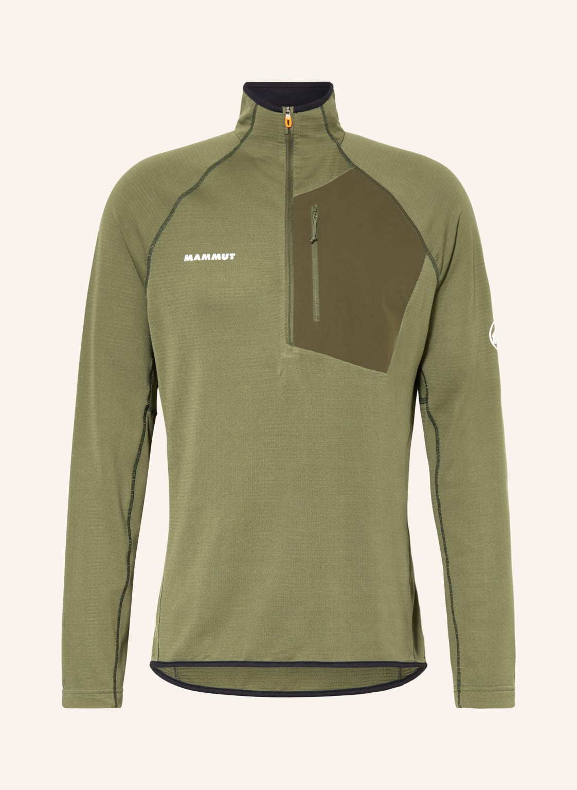 Mammut Midlayer Pullover Aenergy Light Half Zip gruen von mammut