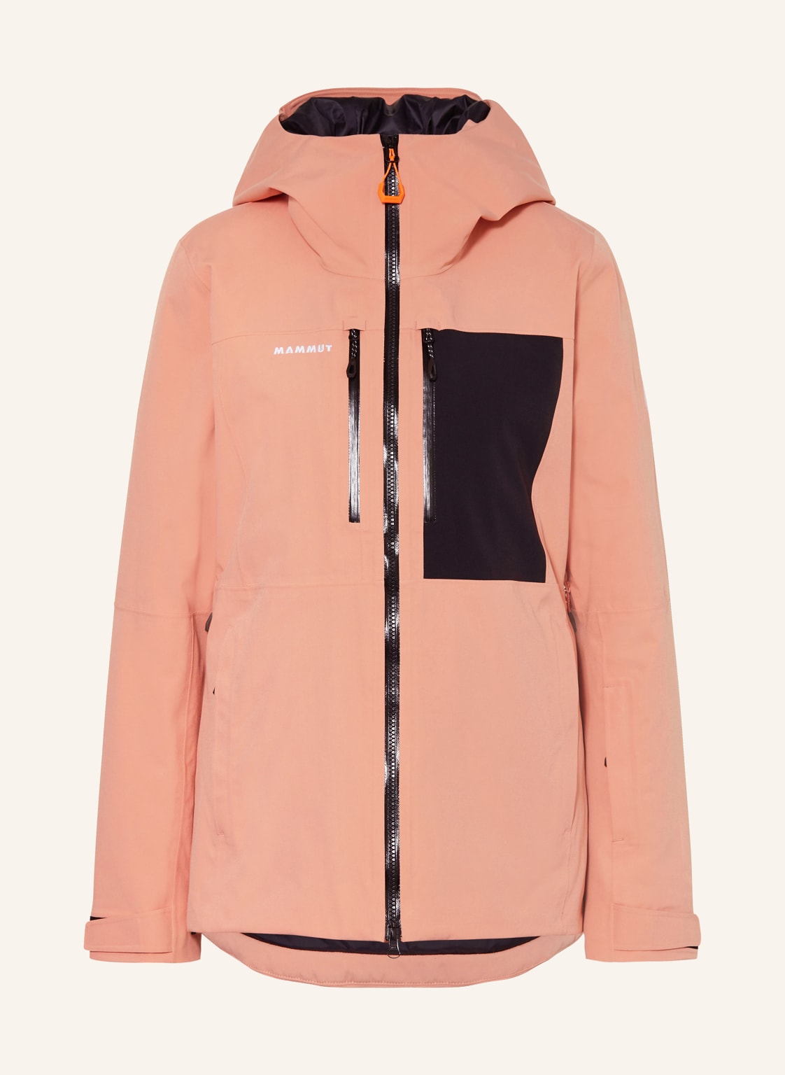 Mammut Gefütterte Hardshelljacke Stoney Mit Kapuze rosa von mammut