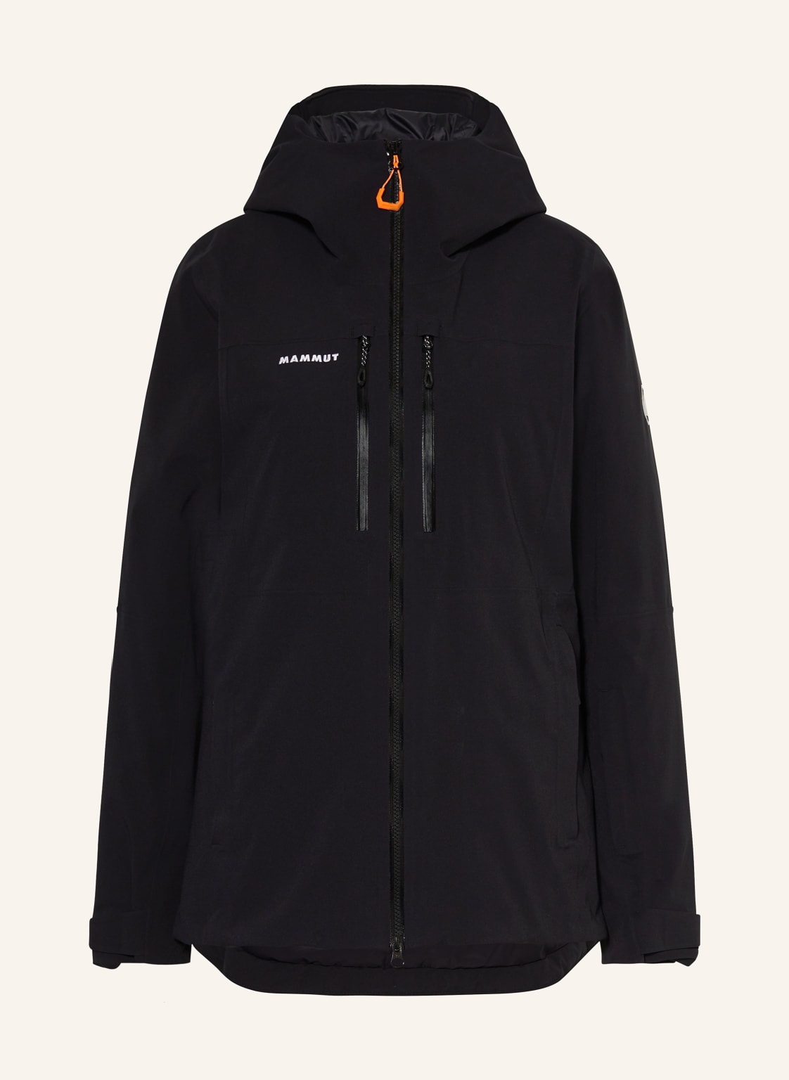 Mammut Gefütterte Hardshelljacke Stoney Mit Kapuze schwarz von mammut