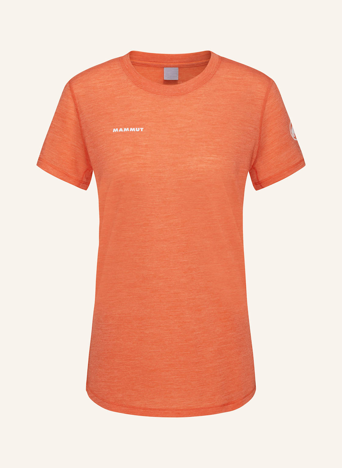 Mammut T-Shirt Tree Wool Mit Merinowolle orange von mammut