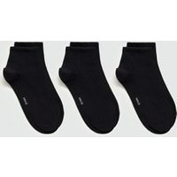 3er-Pack Baumwollsocken mit Rippmuster von mango man