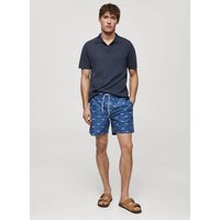 Badeshorts mit Kordelzug und Espadrilles-Motiv von mango man