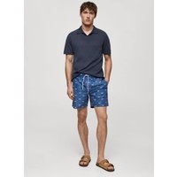 Badeshorts mit Kordelzug und Espadrilles-Motiv von mango man