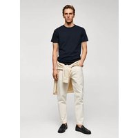 Basic-T-Shirt aus Stretchbaumwolle von mango man