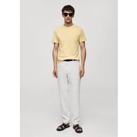 Basic-T-Shirt aus Comfort-Stretch-Baumwolle von mango man