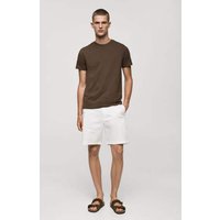 Basic-T-Shirt aus Comfort-Stretch-Baumwolle von mango man