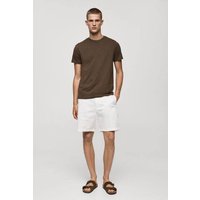 Basic-T-Shirt aus Comfort-Stretch-Baumwolle von mango man