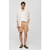 Baumwoll-Bermudashorts mit Kordelzug von mango man