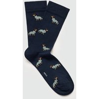 Baumwollsocken mit aufgesticktem Hundemotiv von mango man