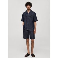 Bermudashorts aus 100 % Baumwolle mit Denim-Effekt von mango man