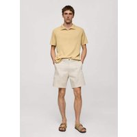 Bermudashorts aus 100 % Baumwolle mit Fischgratmuster von mango man