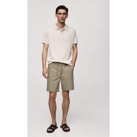 Bermudashorts aus 100 % Baumwolle mit Kordel von mango man