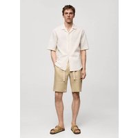 Bermudashorts aus 100 % Leinen mit Kordel von mango man