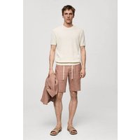 Bermudashorts aus 100 % Leinen mit Kordel von mango man