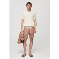 Bermudashorts aus 100 % Leinen mit Kordel von mango man