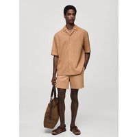 Besticktes Hemd aus 100 % Baumwolle Besticktes Hemd aus 100 % Baumwolle von mango man