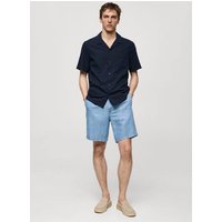 Bundfalten-Bermudashorts aus Hanf mit Lyocell von mango man