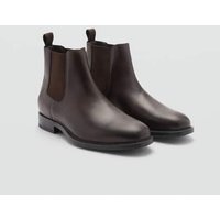 Chelsea Boots aus poliertem Leder von mango man