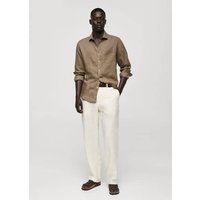 Classic-Fit-Hemd aus 100 % Leinen von mango man