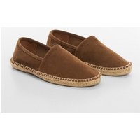 Espadrille aus Rauleder und Jute von mango man