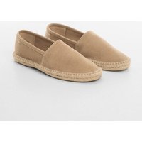 Espadrille aus Rauleder und Jute von mango man