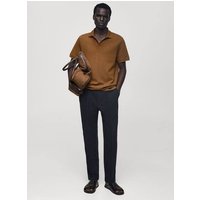 Feinstrick-Poloshirt mit Rippmuster Feinstrick-Poloshirt mit Rippmuster von mango man