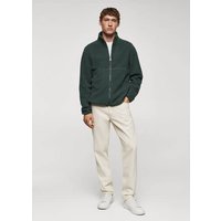 Fleece-Sweatshirt mit Zip-Kragen von mango man